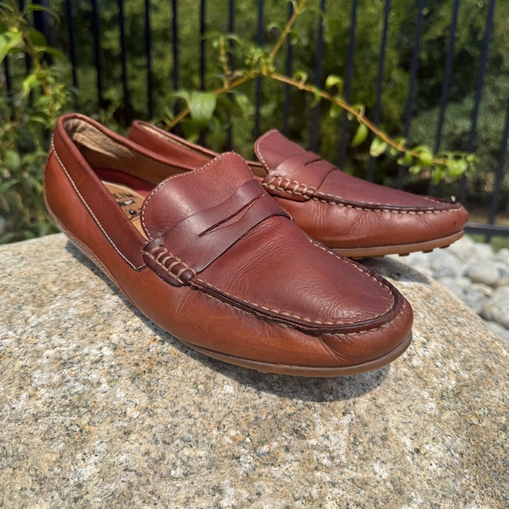 Florsheim Brown Leather Casual Penny Loafer Driving Shoes Men's 10.5M Slip-On